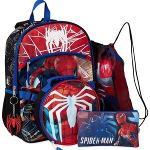 The Amazing Spiderman 5 Piece Backpack Set
